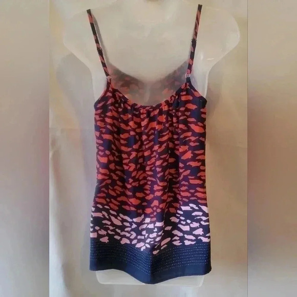 Cabi Small Tank Top Smooch Cami Blue Red Pink Spaghetti Strap Chiffon - Picture 5 of 8